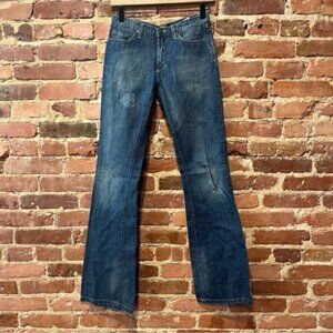 Versace Jeans Couture Bootcut Distressed Jeans Size 24
